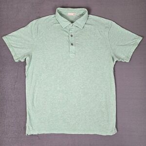 Tasc Performance Everywear Polo Shirt‎ Mens Large Heather Green Bamboo Blend